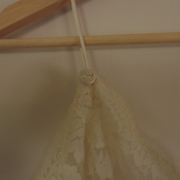 Vintage Christian Dior Nightgown Cream Lace Slip Dress - Picture 10 of 16